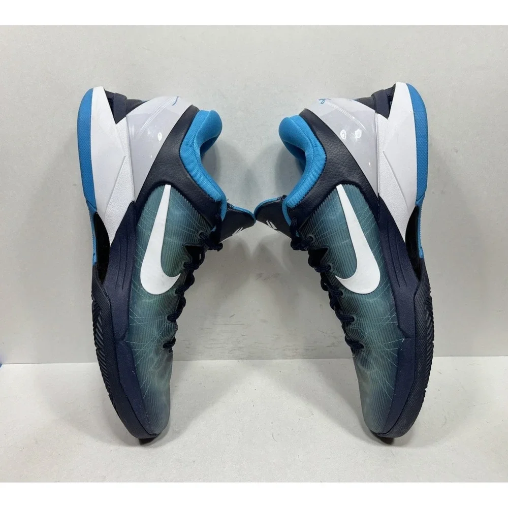 Nike Zoom Kobe 7 System Shark Basketball Shoes Bryant 488371-401 Men's Size 13